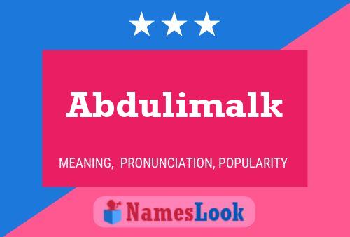 ملصق اسم Abdulimalk