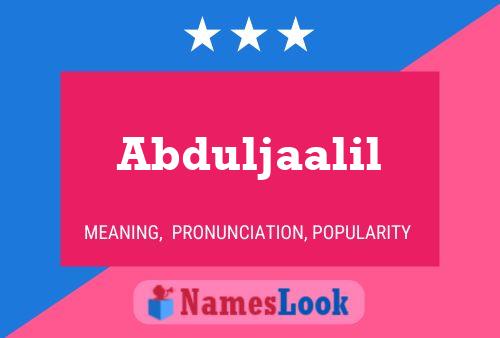 ملصق اسم Abduljaalil