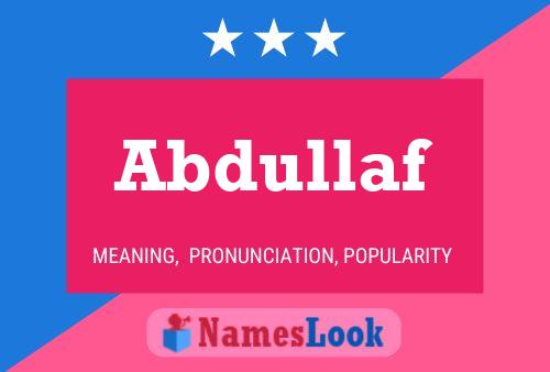 ملصق اسم Abdullaf