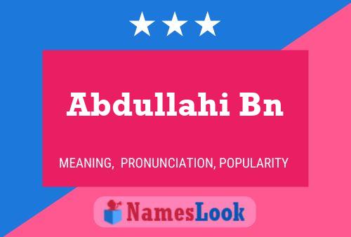 ملصق اسم Abdullahi Bn