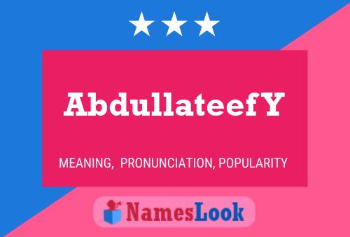 ملصق اسم Abdullateef Y