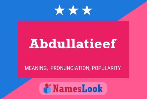 ملصق اسم Abdullatieef