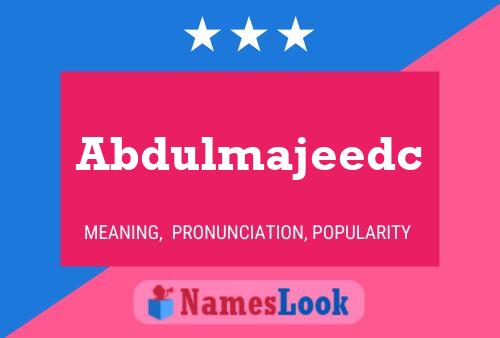 ملصق اسم Abdulmajeedc