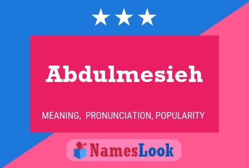 ملصق اسم Abdulmesieh