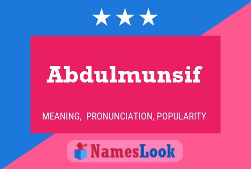 ملصق اسم Abdulmunsif