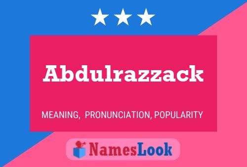 ملصق اسم Abdulrazzack