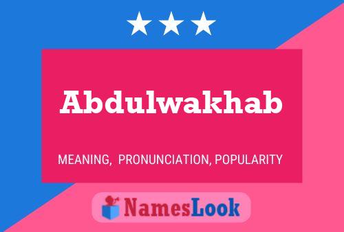 ملصق اسم Abdulwakhab