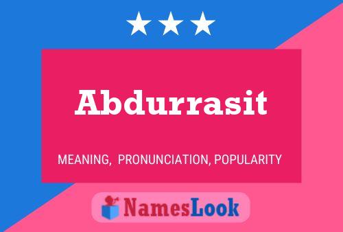 ملصق اسم Abdurrasit