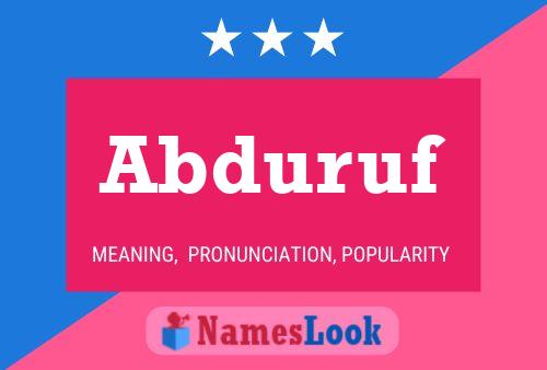 ملصق اسم Abduruf