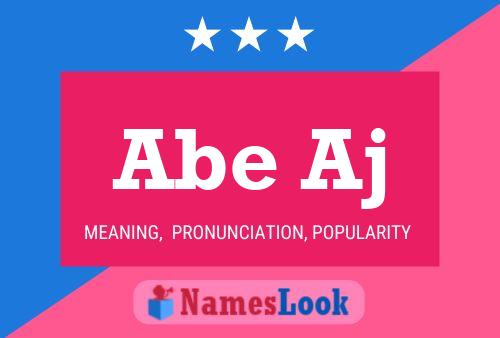 ملصق اسم Abe Aj