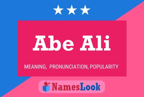 ملصق اسم Abe Ali