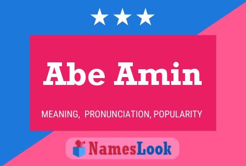 ملصق اسم Abe Amin