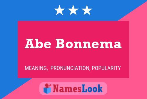 ملصق اسم Abe Bonnema