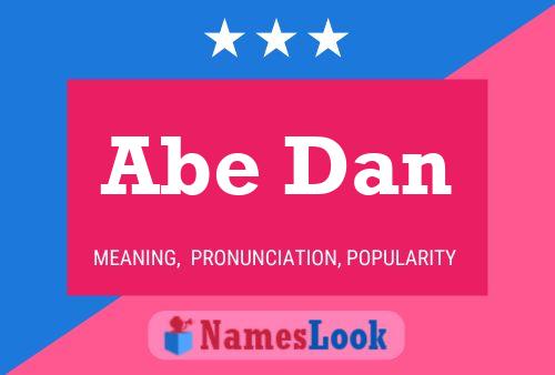 ملصق اسم Abe Dan