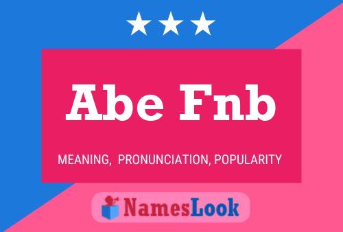 ملصق اسم Abe Fnb