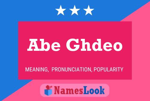 ملصق اسم Abe Ghdeo