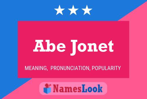 ملصق اسم Abe Jonet