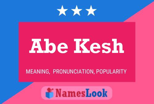 ملصق اسم Abe Kesh