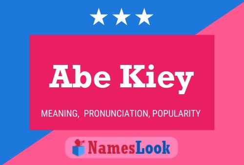 ملصق اسم Abe Kiey