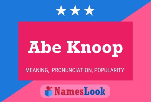 ملصق اسم Abe Knoop