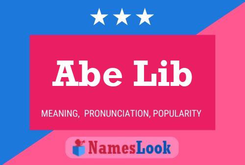 ملصق اسم Abe Lib