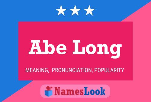 ملصق اسم Abe Long