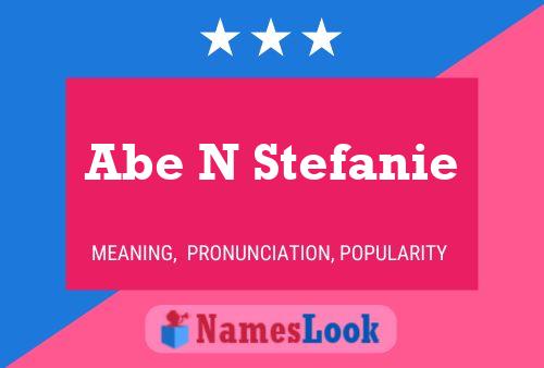 ملصق اسم Abe N Stefanie