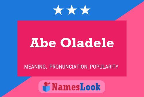 ملصق اسم Abe Oladele