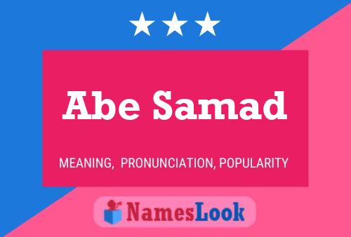 ملصق اسم Abe Samad