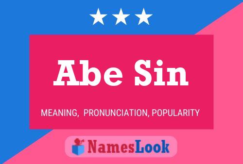 ملصق اسم Abe Sin