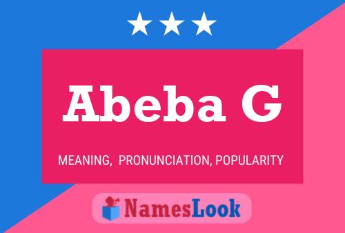 ملصق اسم Abeba G