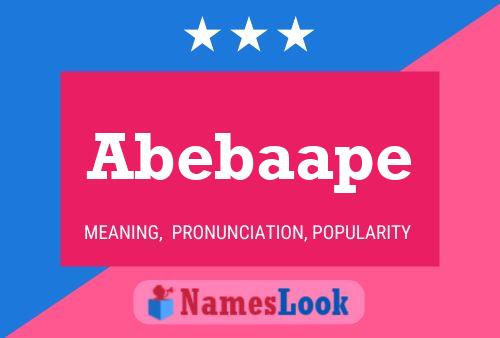 ملصق اسم Abebaape