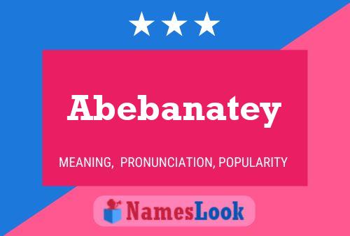 ملصق اسم Abebanatey