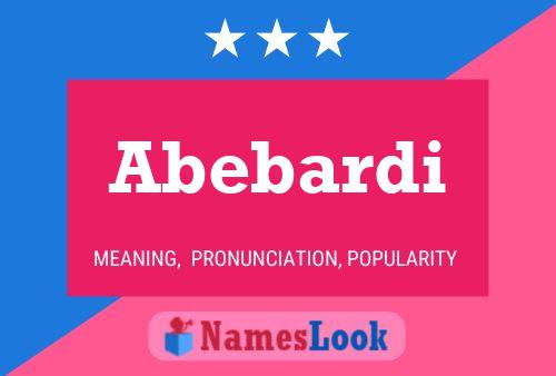 ملصق اسم Abebardi