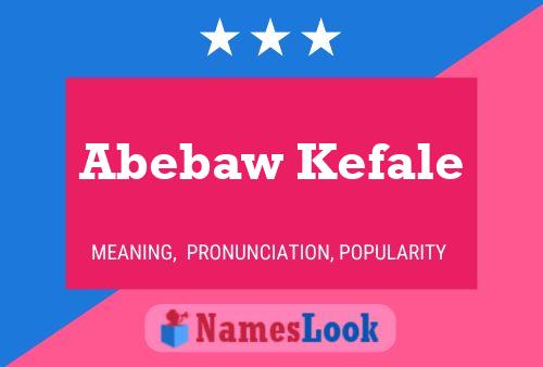 ملصق اسم Abebaw Kefale