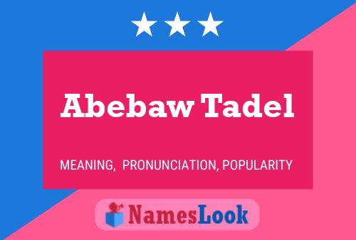 ملصق اسم Abebaw Tadel