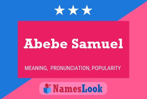 ملصق اسم Abebe Samuel