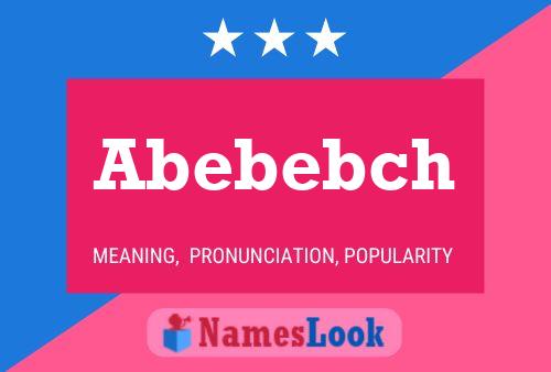 ملصق اسم Abebebch