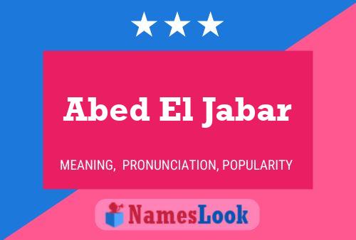 ملصق اسم Abed El Jabar