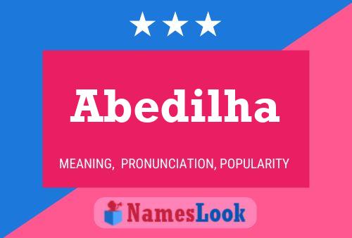 ملصق اسم Abedilha