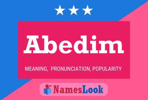 ملصق اسم Abedim