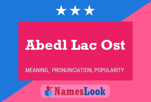 ملصق اسم Abedl Lac Ost