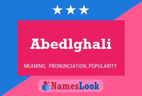 ملصق اسم Abedlghali