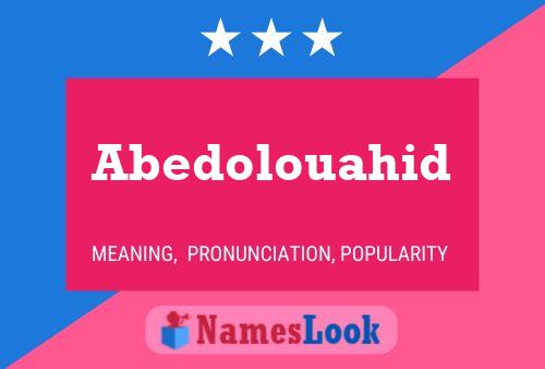 ملصق اسم Abedolouahid