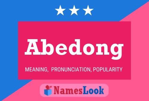 ملصق اسم Abedong