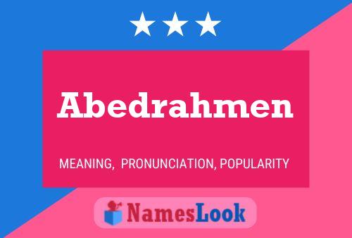 ملصق اسم Abedrahmen