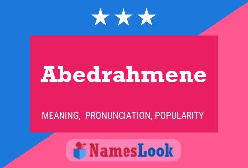 ملصق اسم Abedrahmene