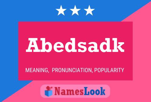 ملصق اسم Abedsadk