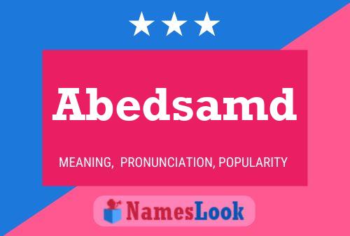 ملصق اسم Abedsamd