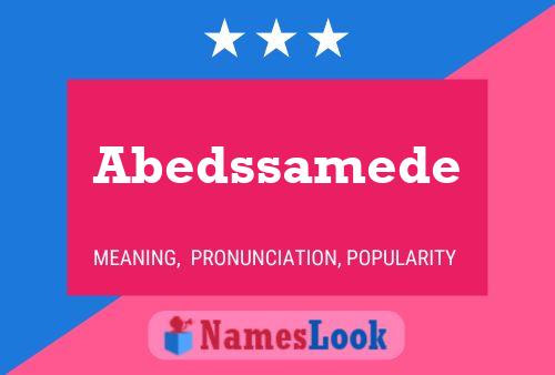 ملصق اسم Abedssamede